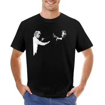 Футболка Karajan vs Bernstein, быстросохнущая футболка, футболки для любителей спорта, тренировочные рубашки для мужчин