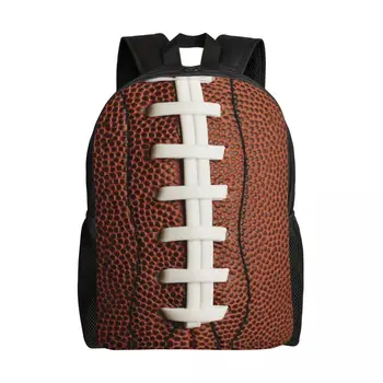 Футбольные рюкзаки с вышивкой в стиле регби для мужчин и женщин, водонепроницаемая школьная сумка для колледжа, сумки для книг с принтом