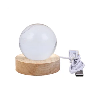 Хрустальный шар-ночник с основанием, светодиодная настольная лампа с подсветкой звезд Galaxy USB Power, теплый ночник Kid