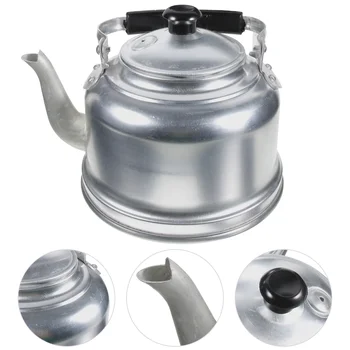 Чайник из нержавеющей стали, плита для кипячения воды, бойлер из алюминия, большой нагреватель для кофе