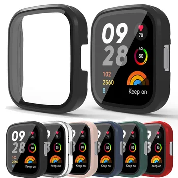 Чехол для Xiaomi Redmi watch 3 Case Smartwatch PC с жестким бампером, защитная пленка для экрана из закаленного стекла по всему периметру