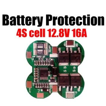 Ячейка 4S 12,8 В 16A Lifepo4 литий-железо-фосфатная плата защиты аккумулятора MOS для электроинструментов 12v