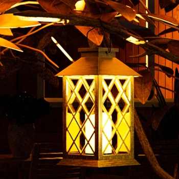 винтажная лампа бронзового цвета высотой 17 см, работающая на солнечных батареях, беспламенная свеча для украшения дома и сада, праздничные подарки