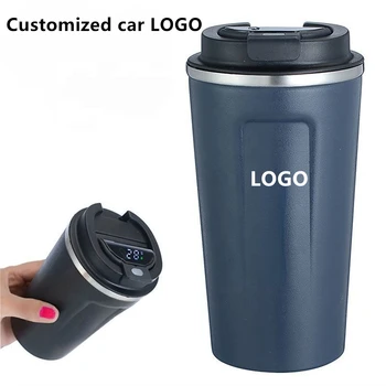 настройка логотипа автомобильной кофейной чашки объемом 510 мл, подходит для интеллектуального дисплея температуры из нержавеющей стали серии Honda Odyssey