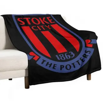 черный логотип stoke City Плед Одеяло для дивана Одеяло для пикника Мягкое Большое одеяло пушистое одеяло
